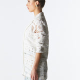 Worth It Lace Blazer - Ivory