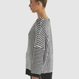 Mosaic Knit - White and Black