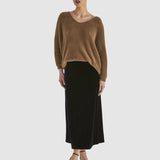 Mustang Sally Velvet Skirt - Black