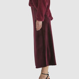 Mustang Sally Velvet Skirt - Wine