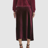 Mustang Sally Velvet Skirt - Wine
