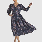Just Imagine Dress - Navy Floral