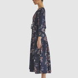 Just Imagine Dress - Navy Floral