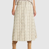 Chameleon Denim Skirt - Snake Skin