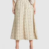 Chameleon Denim Skirt - Snake Skin
