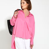 Landline Oversized Shirt - Pink