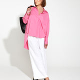 Landline Oversized Shirt - Pink