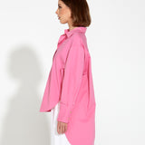Landline Oversized Shirt - Pink