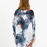 Transfixed Oversized Shirt - Storm Print
