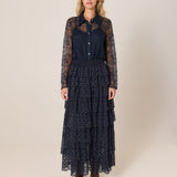 Domino Maxi Skirt - Navy