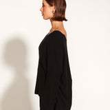 Ordinary Love V-Neck Cashmere-Blend Knit Top - Black