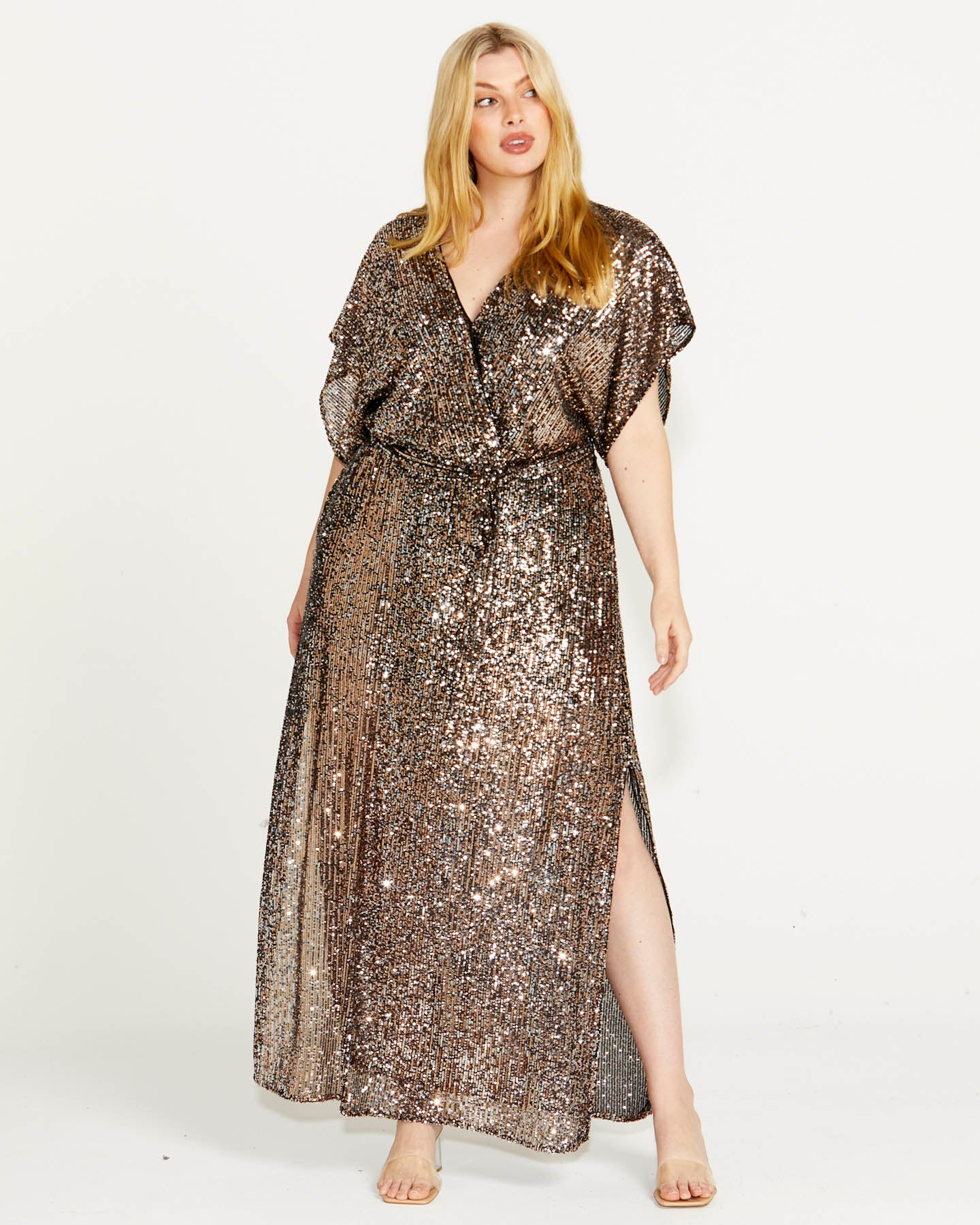 Sequin sales maxi kimono