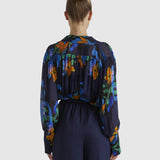 Twilight Top - Navy Floral