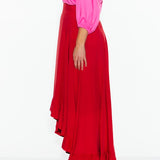 All Night Ruffle Skirt - Lipstick Red