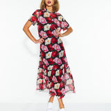 Lyrical Mesh Dress - Oscar Floral