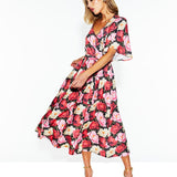 Lyrical Midi Dress - Oscar Floral