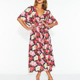 Lyrical Midi Dress - Oscar Floral