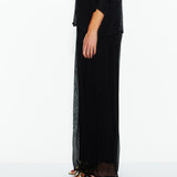 Sunlight and Shadow Silk Pant - Black