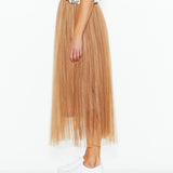 Sway Mesh Skirt - Tan