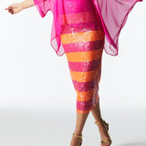 Wild Ones Skirt - Orange Fuchsia Stripe