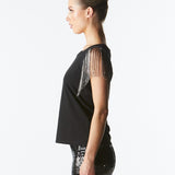 Windflowers Top - Black