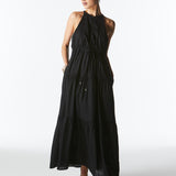 Midsummer Halter Maxi Dress - Black