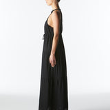 Midsummer Halter Maxi Dress - Black