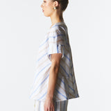 Poolside Boxy Top - Stripe