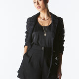 Worth It Lace Blazer - Black