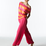 Wild Ones Top - Orange Fuchsia Stripe