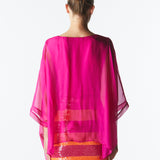 Blossoming Silk Top - Fuchsia