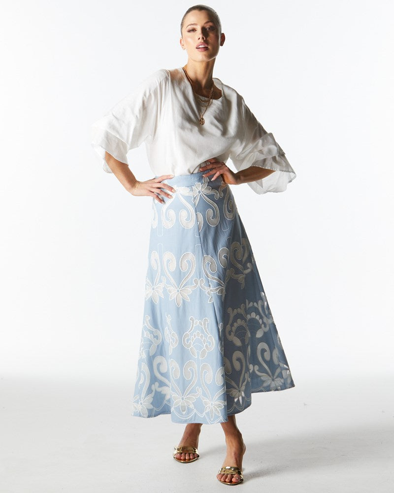 The Avenue Skirt - Chambray