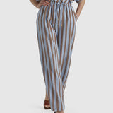 Grounded Pant - Blue/Tobacco Stripe