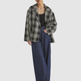 Playback Oversized Jacket - Black/White Check