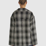 Playback Oversized Jacket - Black/White Check