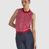 Kinetic Knit Top - Pink Boucle