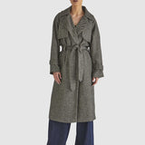 Charmer Trench Coat - Black/Cream