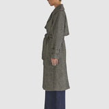 Charmer Trench Coat - Black/Cream