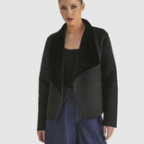 Behold Reversible Fur Jacket - Black