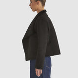 Behold Reversible Fur Jacket - Black