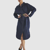 Soaring Shirt Dress - Indigo Wash