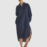 Soaring Shirt Dress - Indigo Wash