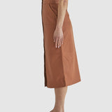 Airborne Leather Skirt - Tan