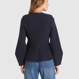 Tiny Dancer Wrap Cardi - Navy