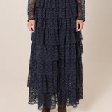Domino Maxi Skirt - Navy