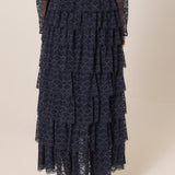 Domino Maxi Skirt - Navy