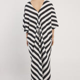 Madeira Dress - Liquorice Stripe