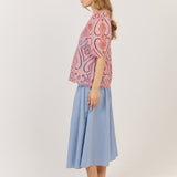 Blanca Top - Pink/Blue