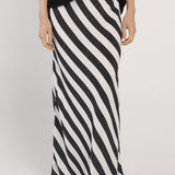 Madeira Skirt - Liquorice Stripe