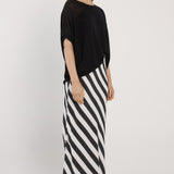 Madeira Skirt - Liquorice Stripe
